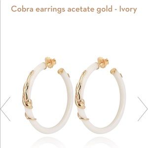 Cobra hoop earrings